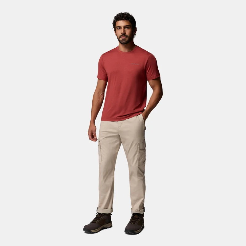Columbia Red Men's Parsons Point Hiking T-Shirt for Men | Best Price UAE