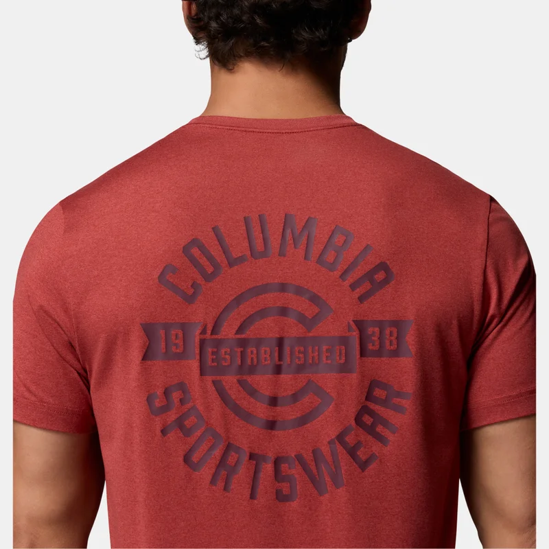 Columbia Red Men's Parsons Point Hiking T-Shirt for Men | Best Price UAE