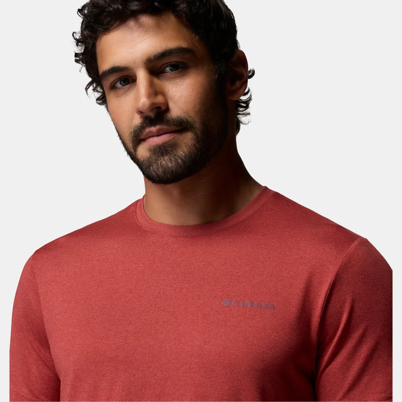 Columbia Red Men's Parsons Point Hiking T-Shirt for Men | Best Price UAE