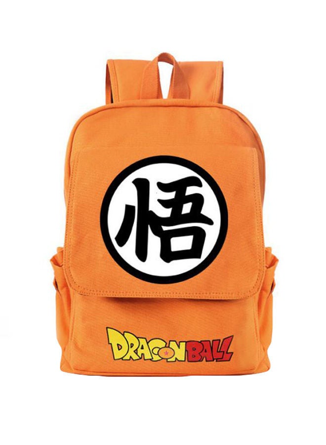 NIBEMINENT Dragon Ball Patterned Student Backpack Orange/Yellow/Black