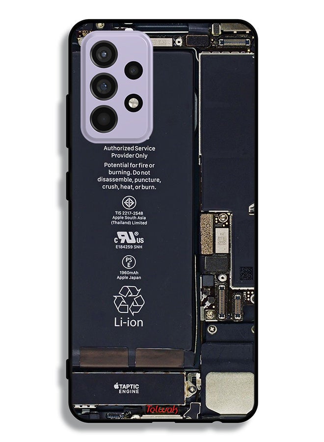 Tolwak غطاء حماية لهاتف Samsung Galaxy A52s 5G بنمط دائرة الهاتف - Image 1