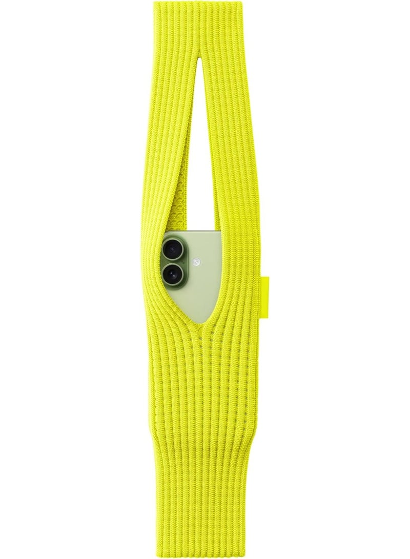 ELTRAZONE iPhone Pocket 80CM Single-Shoulder Phone Pocket Mini Short Strap Accessory for All Variants, Lightweight Crossbody Mobile Holder with Secure Fit & Easy Access (Lemon) - Image 1