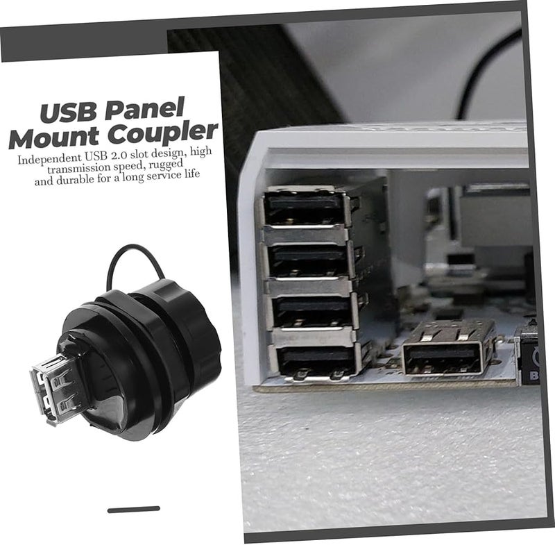 Dual USB Female Port Pass Through Adapter For Motorcycle Yacht Data Transmission - Image 5