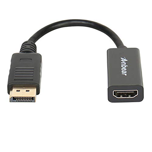 Anbear DisplayPort to HDMI, Display Port Adapter to HDMI for Desktops and Laptops Connect to HDMI Displays (1 Pack, DP) - Image 1