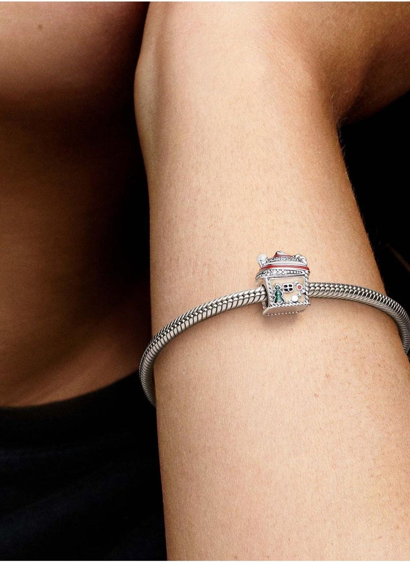 PANDORA Festive Gingerbread House  Charm  - Image 4