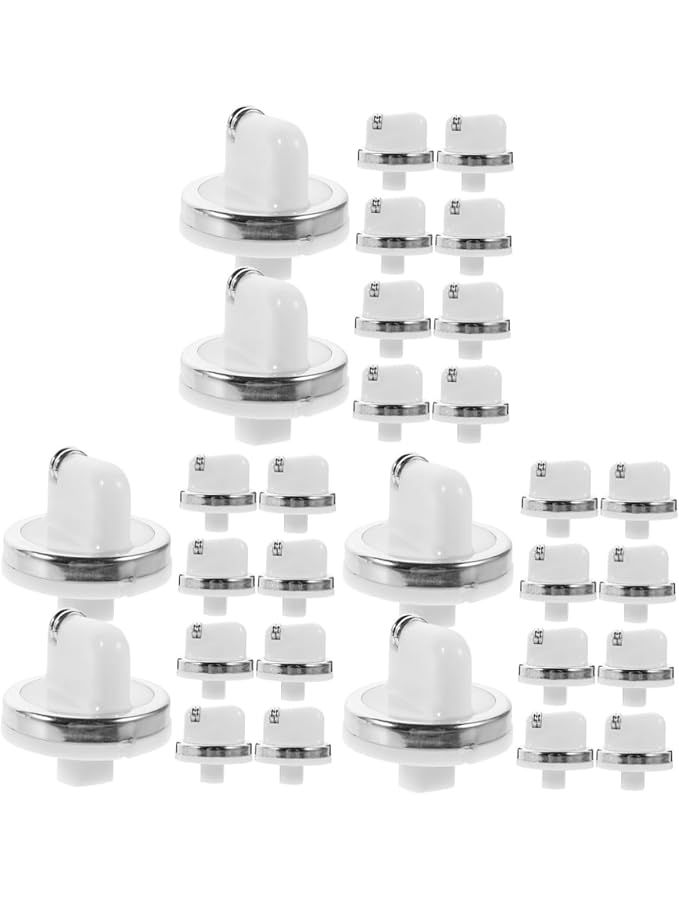 Gas Stove Water Heater Rotary Temperature Control Knobs 3 5X3 5X3 5CM White Easy Installation 30pcs - Image 1