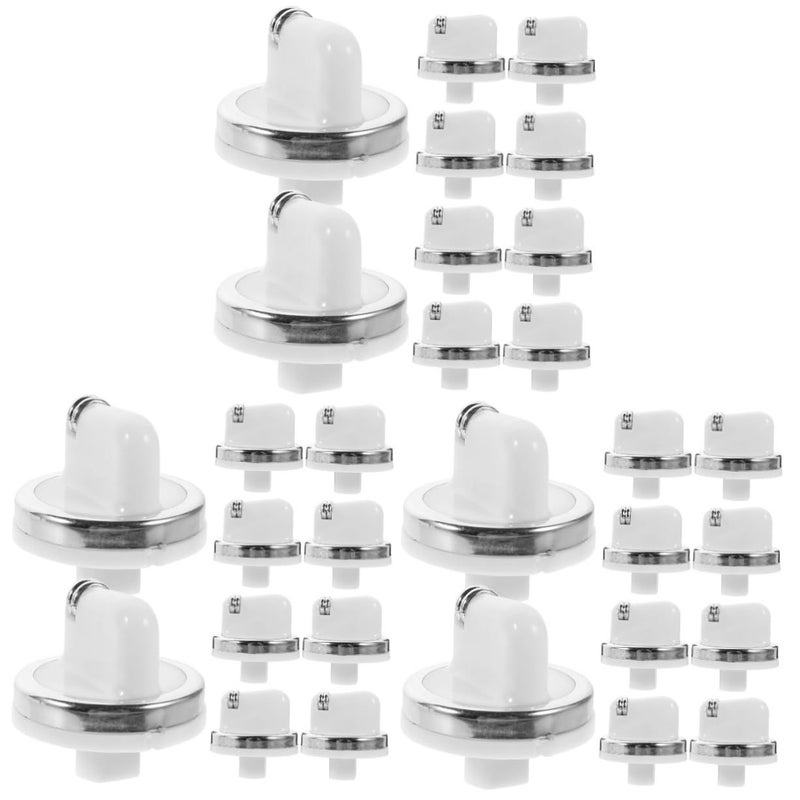 Gas Stove Water Heater Rotary Temperature Control Knobs 3 5X3 5X3 5CM White Easy Installation 30pcs - Image 2