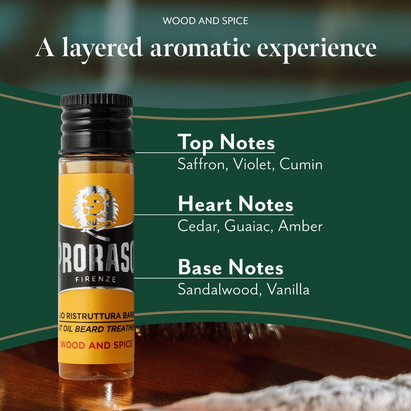 Proraso Hot Oil Beard Treatment Set , 0.6 Fl z (Pack of 1) - Image 2