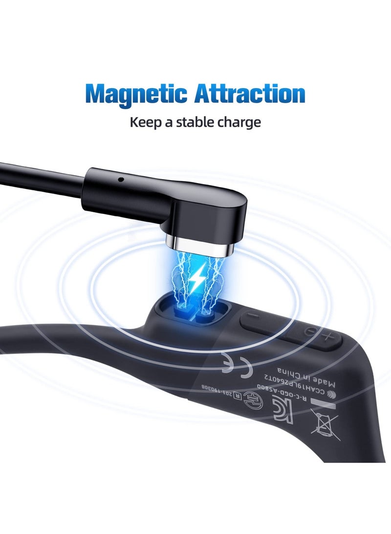 Zikra 6ft USB Cable for Shokz OpenRun, USB Fast Charger Cord，AfterShokz Aeropex, OpenRun Mini, OpenComm, OpenRun Pro Bone Conduction Open-Ear Endurance Headphone USB Fast Charger Cord (Twin Pack) - Image 3