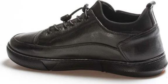 Fast Step Genuine Leather Black Men's Casual Shoes 948ma6002