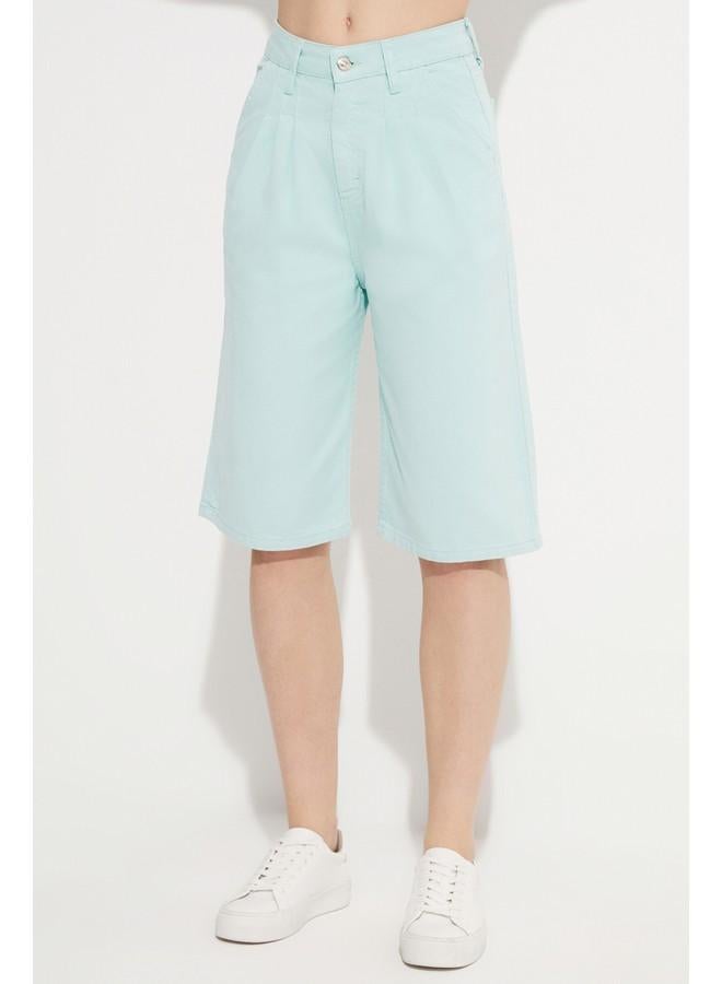 June Bermuda Denim Short Mint
