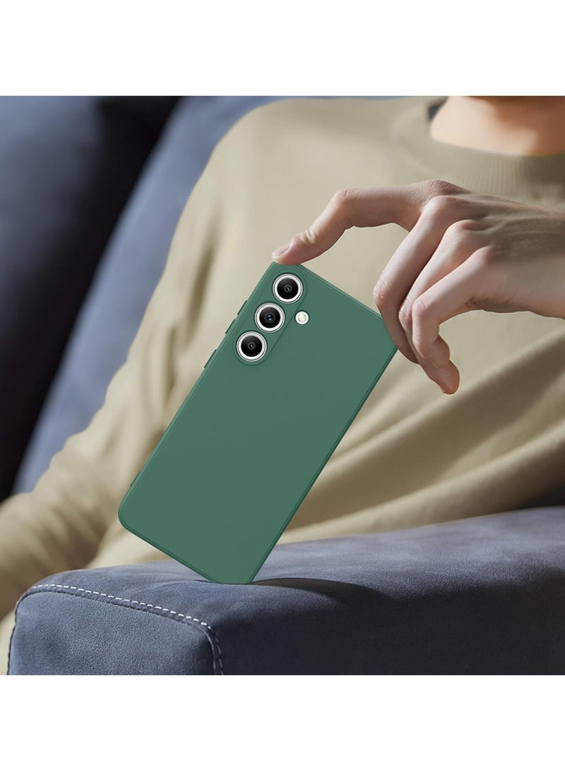 حافظة لهاتف سامسونج جالاكسي S24 FE غطاء سيليكون ناعم مقاوم للصدمات بلمسة نهائية غير لامعة وغطاء خلفي داخلي من القماش مع حافظة حماية للكاميرا لهاتف سامسونج جالاكسي S24 FE - Image 4