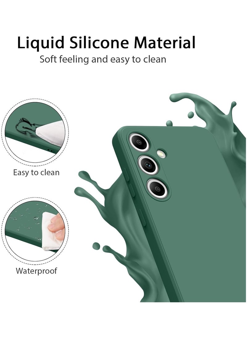 حافظة لهاتف سامسونج جالاكسي S24 FE غطاء سيليكون ناعم مقاوم للصدمات بلمسة نهائية غير لامعة وغطاء خلفي داخلي من القماش مع حافظة حماية للكاميرا لهاتف سامسونج جالاكسي S24 FE - Image 3