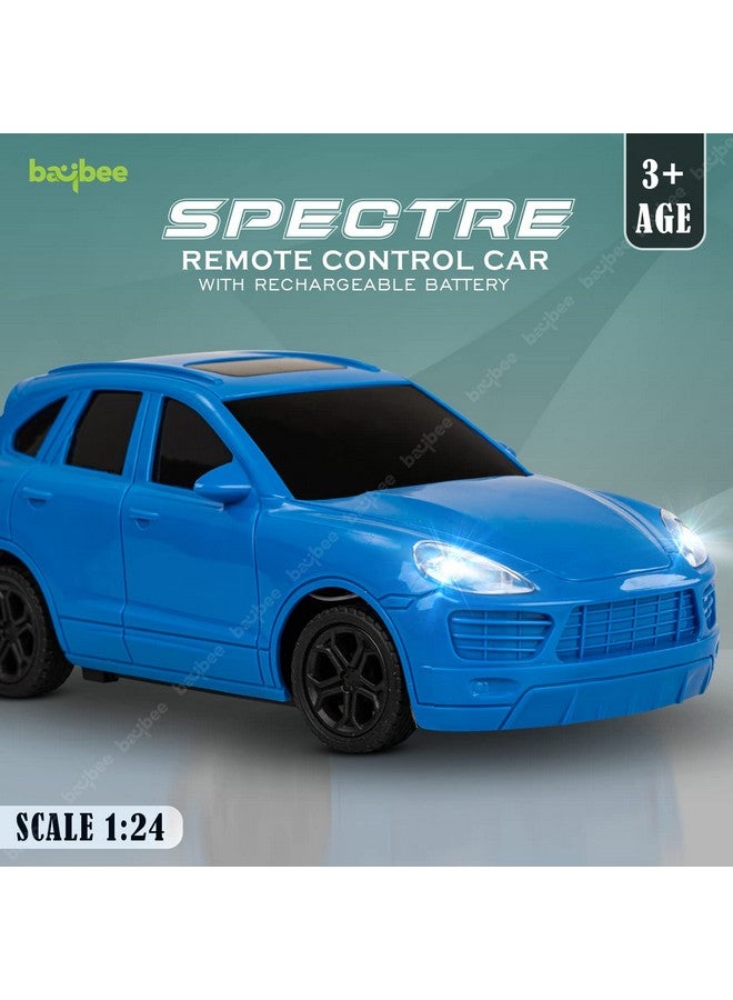 BAYBEE Spectre 1:24 Scale Rechargeable Remote Control Car for Kids, Stunt RC Cars with Full Function, 2.4G Remote | Racing Remote Cars | Remote Control Car Toys for Kids 5+Years Boys Girls (Blue) - Image 2