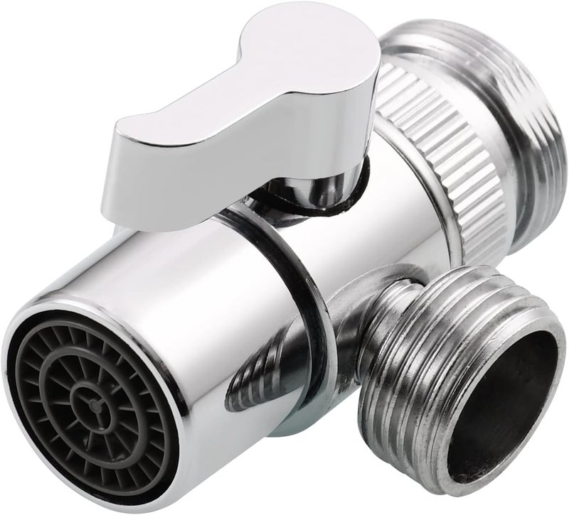 Tecmolog Brass Diverter Valve for Kitchen Sink Faucet or Bathroom Basin Tap, Faucet Replacement Part M22 X M24, SBA021 - Image 1