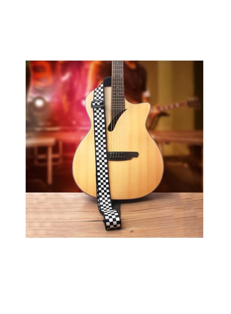 Generic Adjustable Leather Guitar Strap for Electric Guitars - Image 2