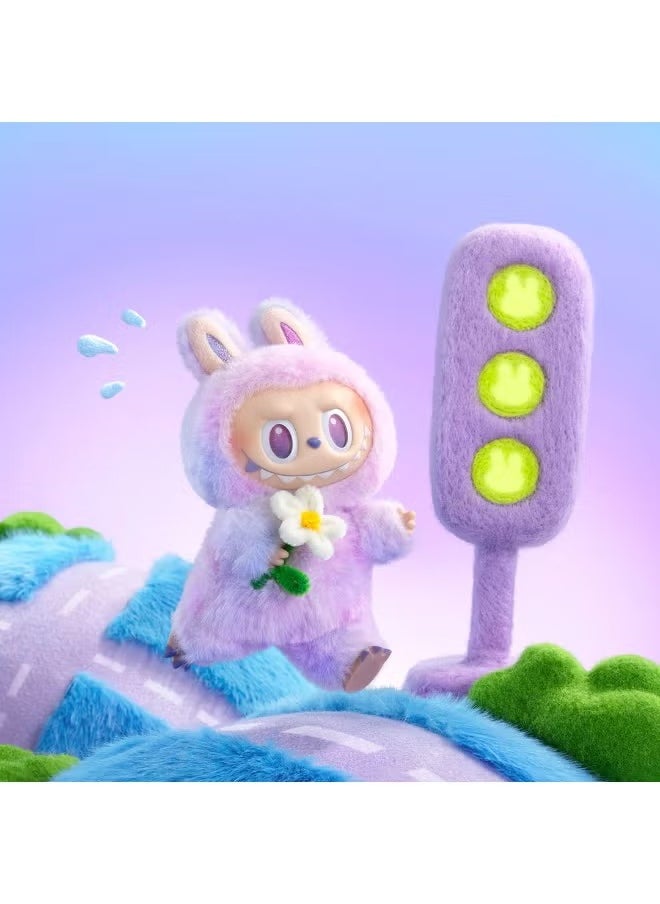 Doll pendant LABUBU 3.0 Labubu vinyl face plush blind box Macaron 1 single box(High quality version)