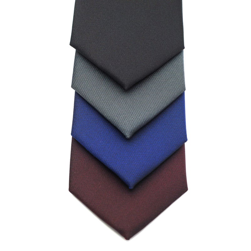 ZENXUS Skinny Neckties Solid Matte Color Slim Neck Tie 2(1/2)" 4-Colors TC040E,Narrow,(4 Pack) - Image 4