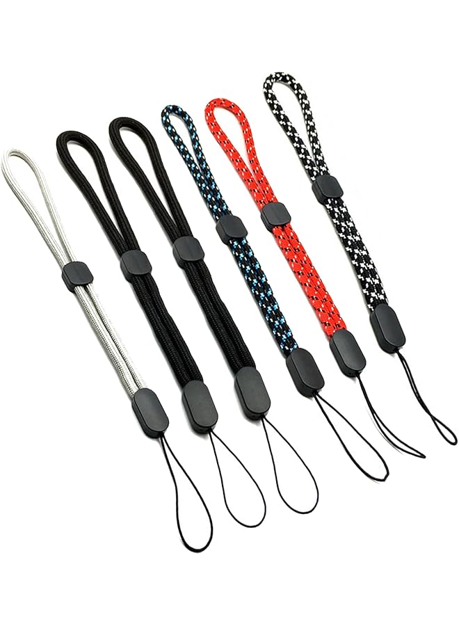 Green Tiger 6 Pack Adjustable Hand Wrist Strap Lanyard - 20cm/7.87 inch Wrist Strap for Phone, Keys, USB, Camera, GoPro - Secure Grip - Image 1