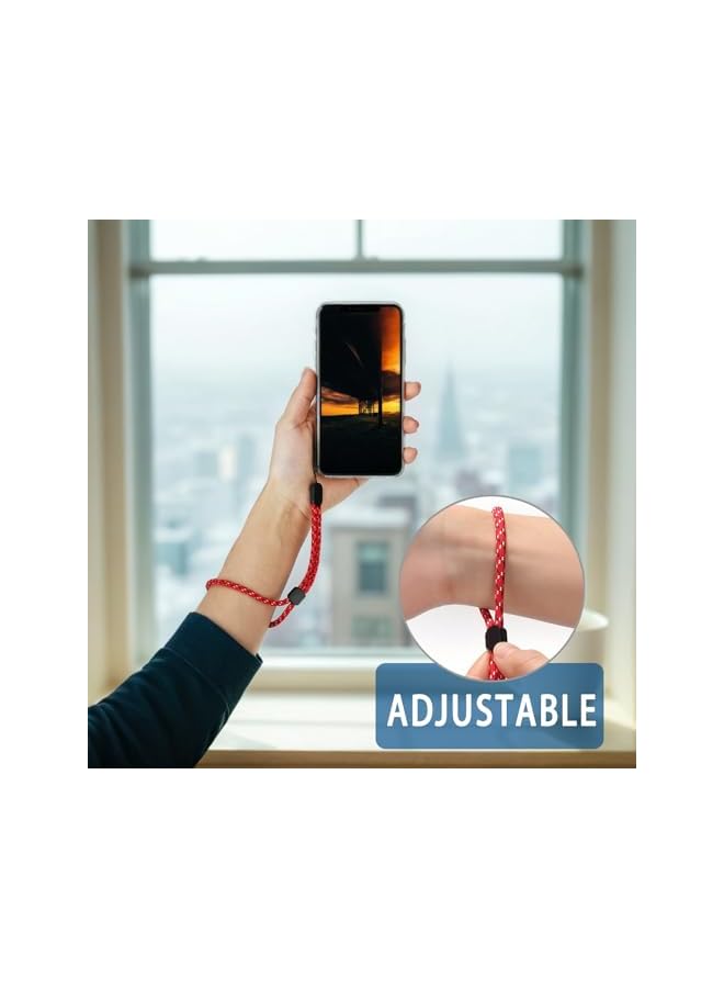 Green Tiger 6 Pack Adjustable Hand Wrist Strap Lanyard - 20cm/7.87 inch Wrist Strap for Phone, Keys, USB, Camera, GoPro - Secure Grip - Image 4