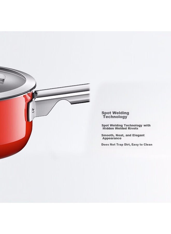 Wmf Fortune German Imported 16cm Milk Pot Multi-purpose Cooking Pot For Baby Food, Noodles, Soup, Compatible With Gas And Electric Stoves, Red - Image 5
