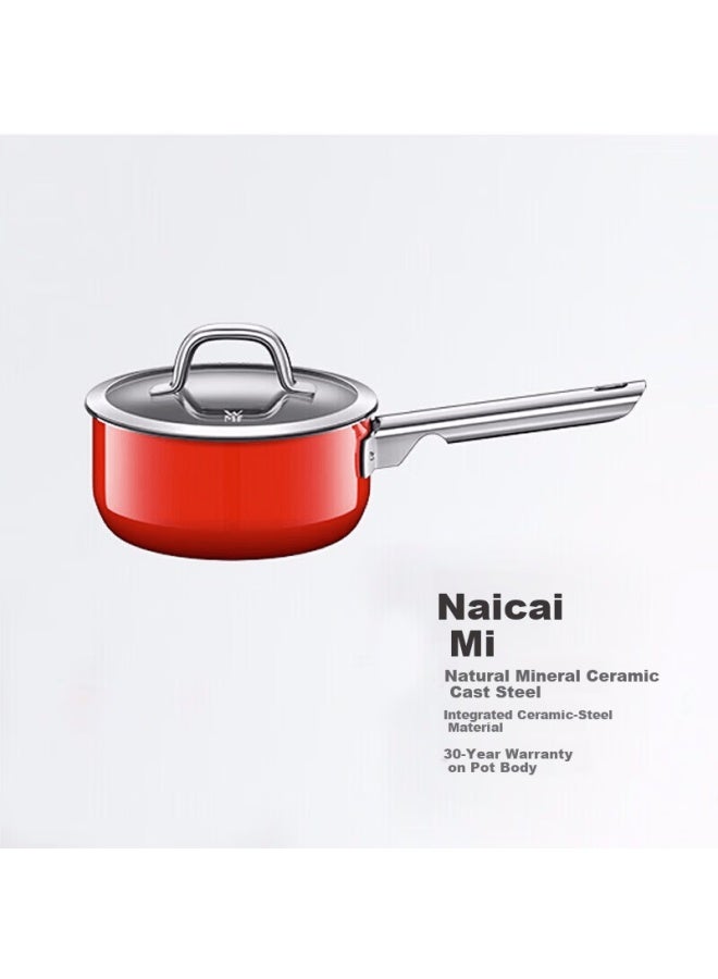 Wmf Fortune German Imported 16cm Milk Pot Multi-purpose Cooking Pot For Baby Food, Noodles, Soup, Compatible With Gas And Electric Stoves, Red - Image 3