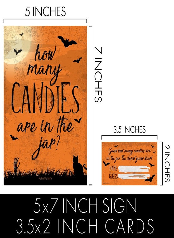 دسكتيكتفز لعبة حفلة الهالوين من ديستنكتيف - خمن عدد الحلوى الموجودة في البرطمان (لافتة واحدة و30 بطاقة تخمين) - Image 4