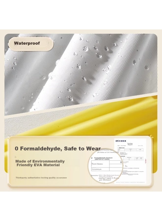 Sometimes Disposable Raincoat For Children With Time Slot, Thickened And Transparent, Extra Large Backpack Position, Suitable For School And Spring Outings, Rain Poncho For Boys And Girls - Image 2