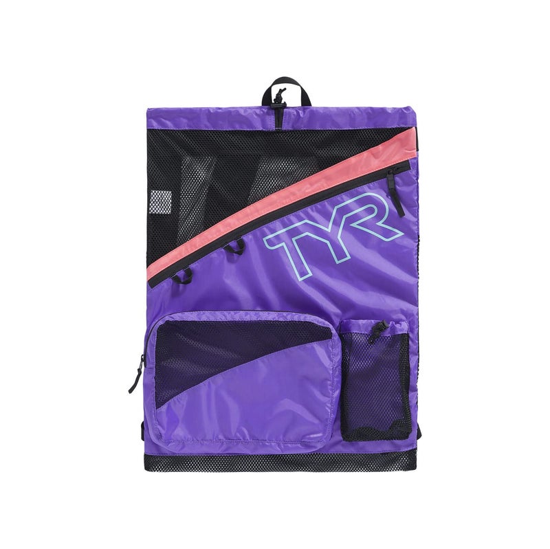 TYR Elite Team Mesh Backpack, Pink/Purple, one Size - Image 4