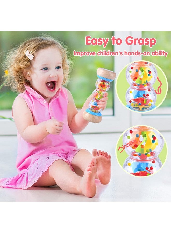 PLAY Rainmaker - 7 inch Wooden Rain Stick Montessori Toys for Babies 6-12 Months,Baby Rattle Shaker Sensory Developmental Toy,Raindrops Musical Instrument Baby Musical Toys for 1 Year Old Toddler Kids - Image 4