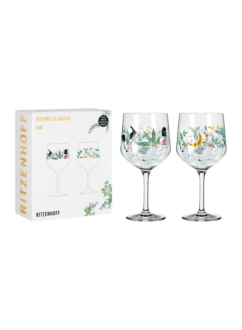 RITZENHOFF Gin Glasses Set – 2 Pieces (720 ml), Crystal Cocktail Glassware, Dishwasher Safe, Made in Germany - Image 1