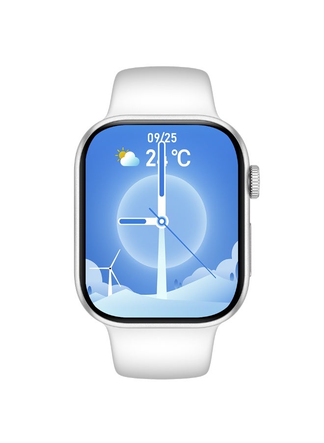 Outbox OB10 Limitless Smart Watch 2.04″ AMOLED Display, Bluetooth Calling, 100+ Sports Modes, Fitness & Health Tracker, Android & iOS – Silver - Image 5