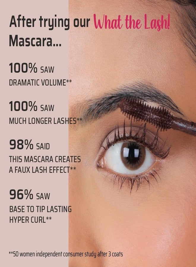 LAMIOR LA MIOR LA MIOR What The Lash! Mascara & Flexilift Brow Gel Duo | Extreme Volume & Length Mascara with Hypercurl | Waterproof Long-Lasting 24-Hour Wear | False Lash Effect | 2-in-1 Tinted Brow Lift Gel with Biotin & Argan Oil | Smudge-Proof Makeup for Eyes (Burgundy) - Image 5