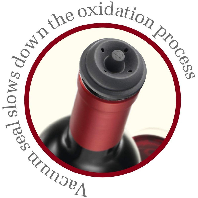 Olpad Wine Saver Vacuum Pump with 1 Wine Stoppers Wine Bottle Stoppers Wine Bottle Sealer Pump Reusable Silicone Wine Preserver Wine Saver 1 stoppers - Image 3