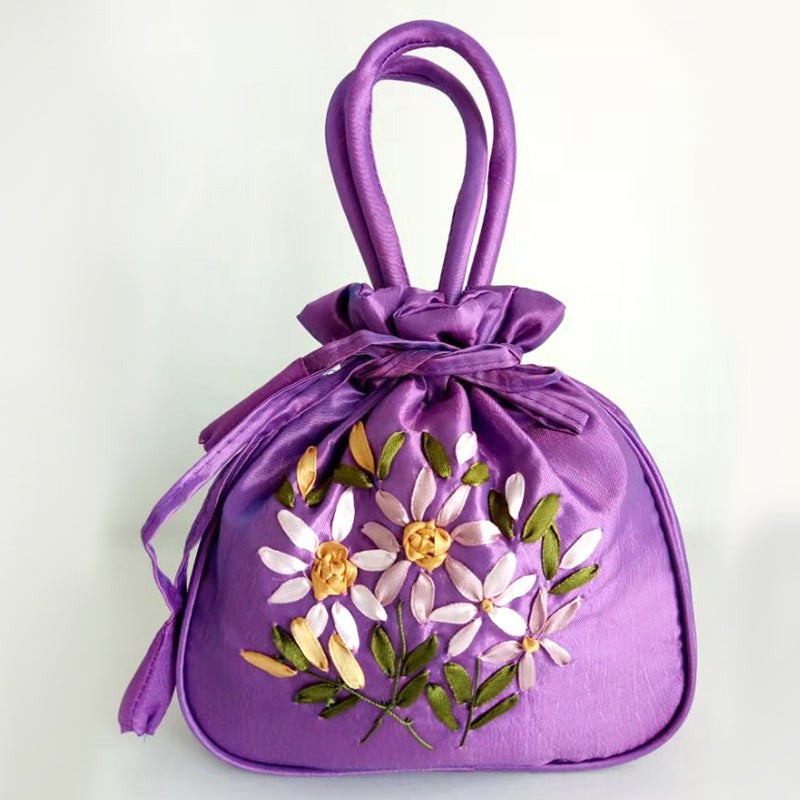 Chinese Style Hanfu Bag Women'S Embroidered Sachet Antique Handbag Embroidered Middle-Aged And Elderly Women'S Mummy Bag - Image 4