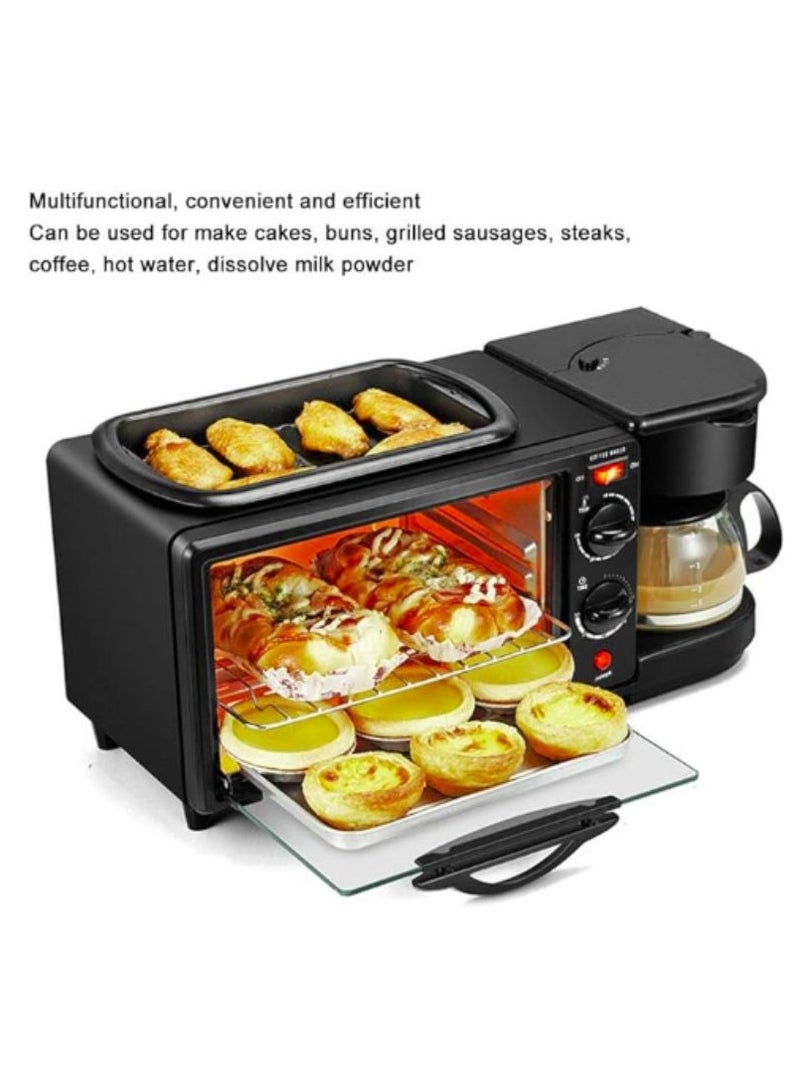 Oven Premium Convection, Oven Cooker Toaster Oven Electric Frying Pan Coffee Maker Multifunction 3 In1 Easy to Clean Aesthetic and practical  - Image 4