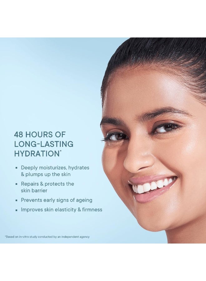 كوينش كريم الترطيب Quench المعزز بالكولاجين ومستخلص مخاط الحلزون بنسبة 92%، غني بالنياسيناميد وحمض الهيالورونيك | ترطيب يدوم 48 ساعة | يمنح البشرة ملمساً ناعماً ونضارة مفعمة بالحيوية | يعمل على إخفاء البقع الداكنة (50 مل) - Image 4