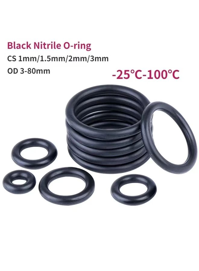 225Pcs O Ring Rubber Gasket Set Oil Water Resistant For Automotive Mechanical - Image 5