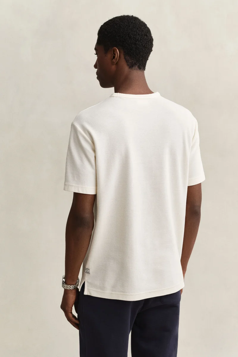 Gant  Micro Texture Short sleeve T-Shirt for Men | Best Price UAE