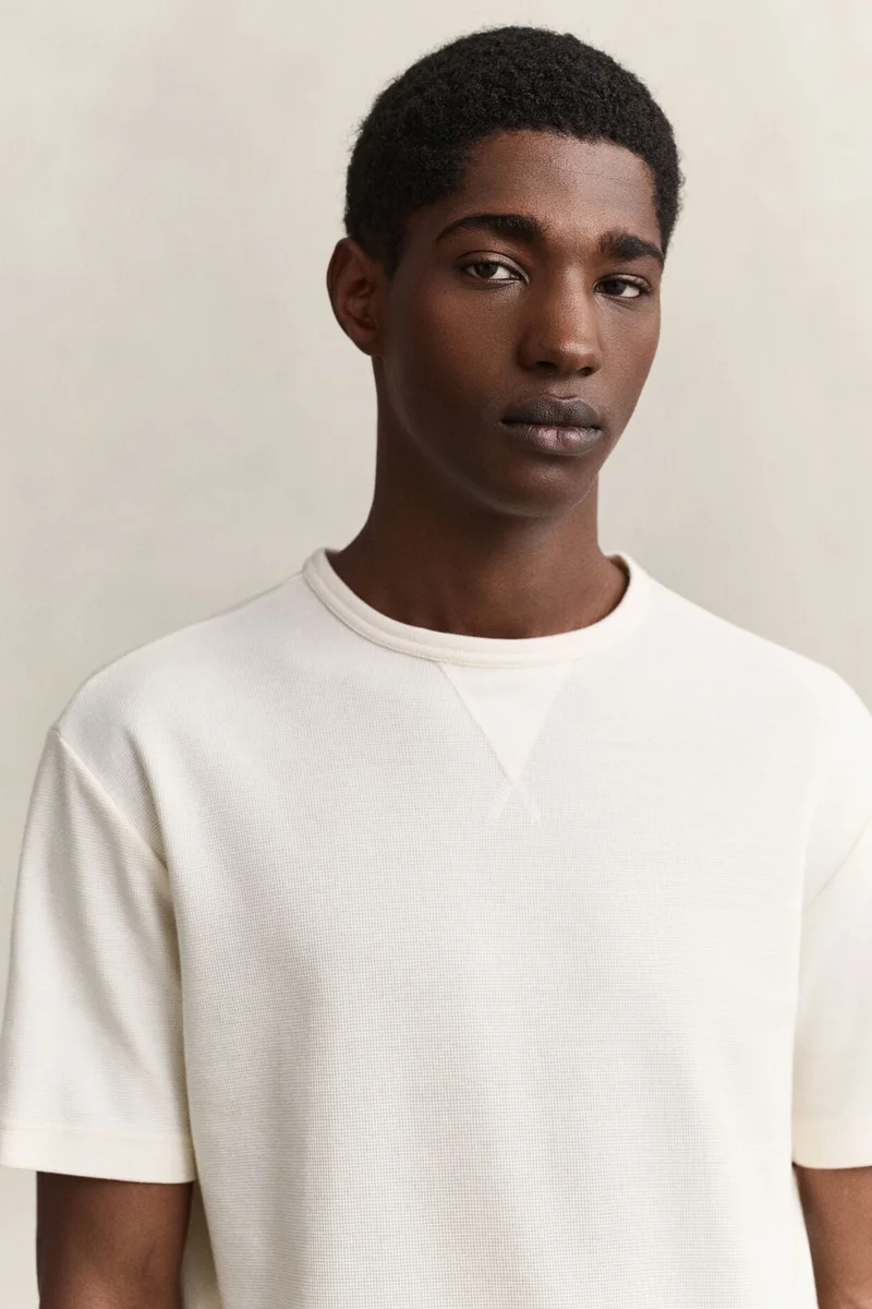 Gant  Micro Texture Short sleeve T-Shirt for Men | Best Price UAE