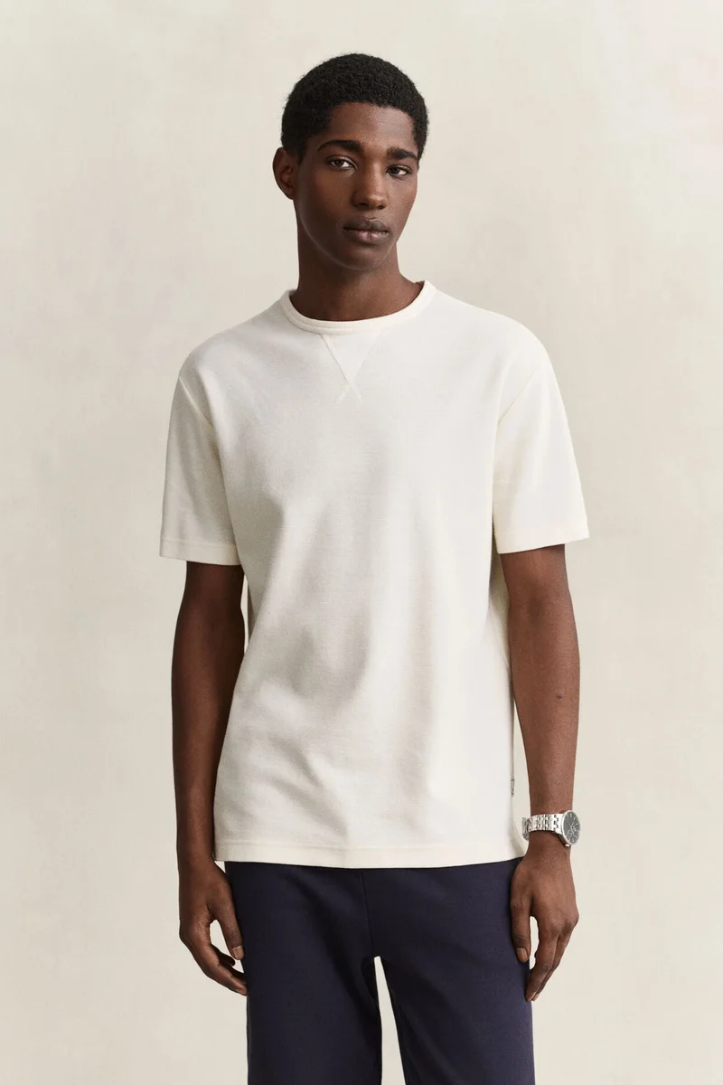 غانت Micro Texture Short sleeve T-Shirt
