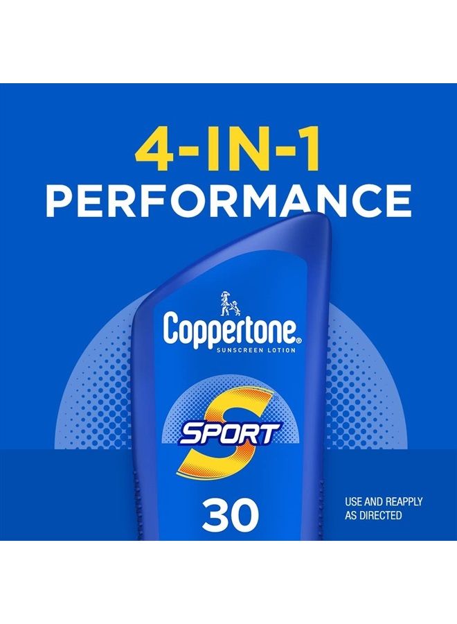 Coppertone SPORT Sunscreen SPF 30, Water Resistant Sunscreen Lotion, Broad Spectrum SPF 30 Sunscreen, Bulk Sunscreen Pack, 7 Fl Oz Bottle, Pack of 2 - Image 5