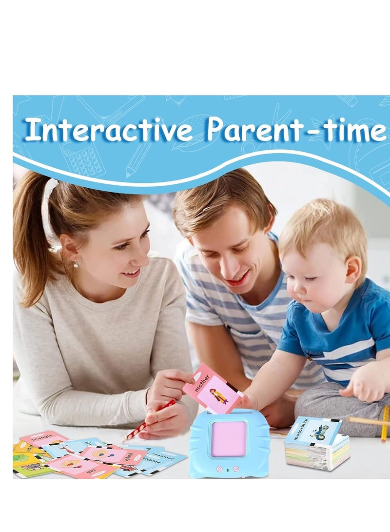 ELTRAZONE Talking Flash Cards Educational Toys - Talking Flashcards Learning Toys for Toddlers - Montessori Toys Flash Cards for Age 2 3 4 5 6 - Blue  - Image 5