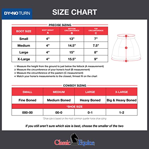 Classic Equine Dyno No-Turn Overreach Boots Large - Image 2
