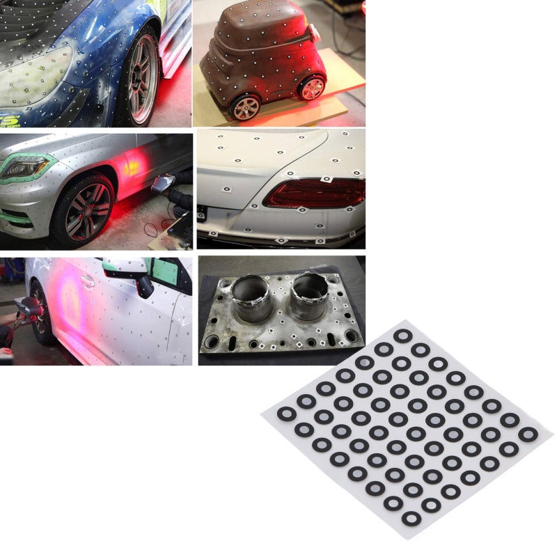 3D Scanning Markers: 3mm Inner 6mm Outer Diameter, 56 Dots Per Sheet, High Reflective Brightness - High Accuracy Scanning, Tear Resistant Waterproof Sunscreen, Easy Apply Remove for 3D Scanning, Rever - Image 4