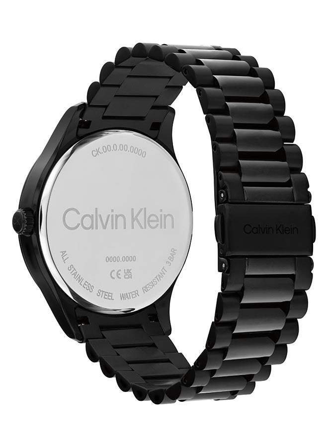 CALVIN KLEIN ساعة يد ستانلس ستيل بعقارب دائرية الشكل للجنسين 25200344 - 42 ملم - Image 3