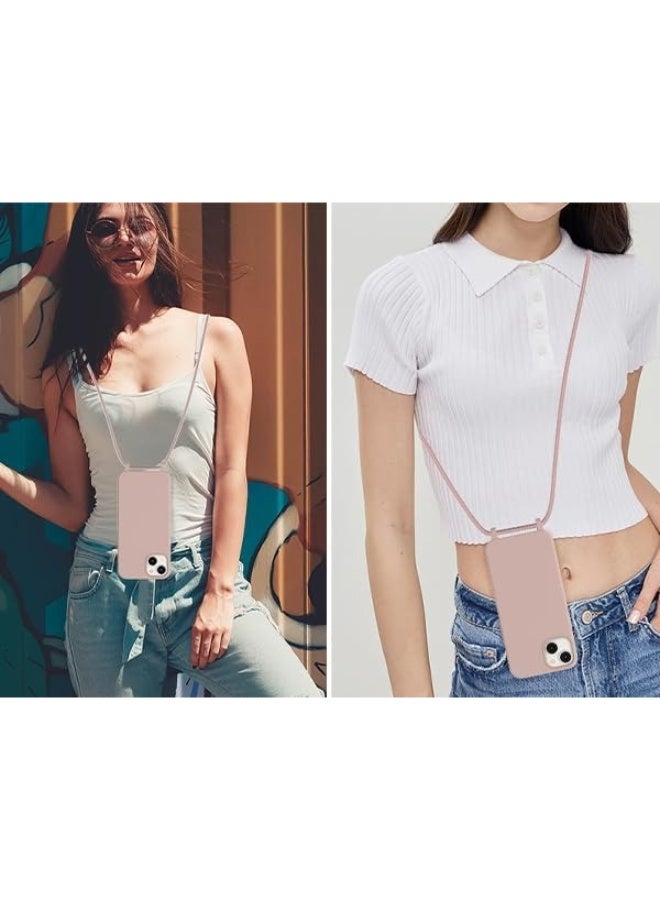 Case with Strap,Crossbody Phone Case with Adjustable Neck Shoulder Lanyard,Soft Silicone Shockproof Protective Phone Cover for iPhone 17 Air (Brown) - Image 5