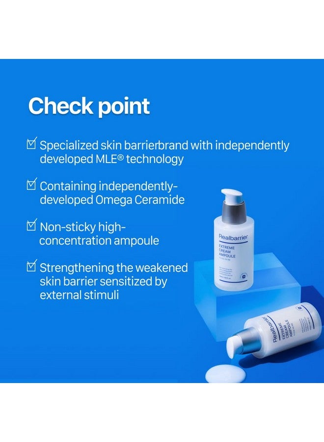 Real Barrier Extreme Cream Ampoule 1.69 Fl Oz Face Moisturizer For Dry Skin Moisturizing Skin Care Solution For Sensitive Skin Skin Barrier Repair & Strengthening Facial Serum Korean Skin Care - Image 2