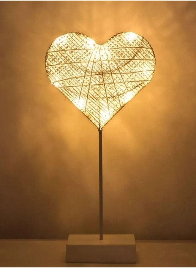 fashionhome - Heart LED Night Lamp Decorating Bedroom Atmosphere Specially for Ramadan - Image 1