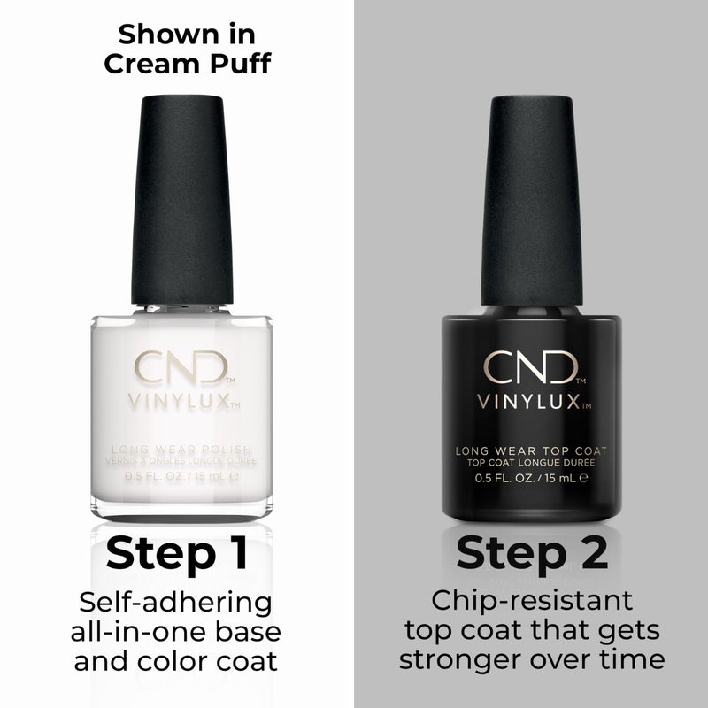 CND Vinylux Longwear White Nail Polish, Gel-like Shine & Chip Resistant Color, Studio White, 0.5 fl. oz - Image 4